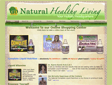 Tablet Screenshot of gonatural-health.com